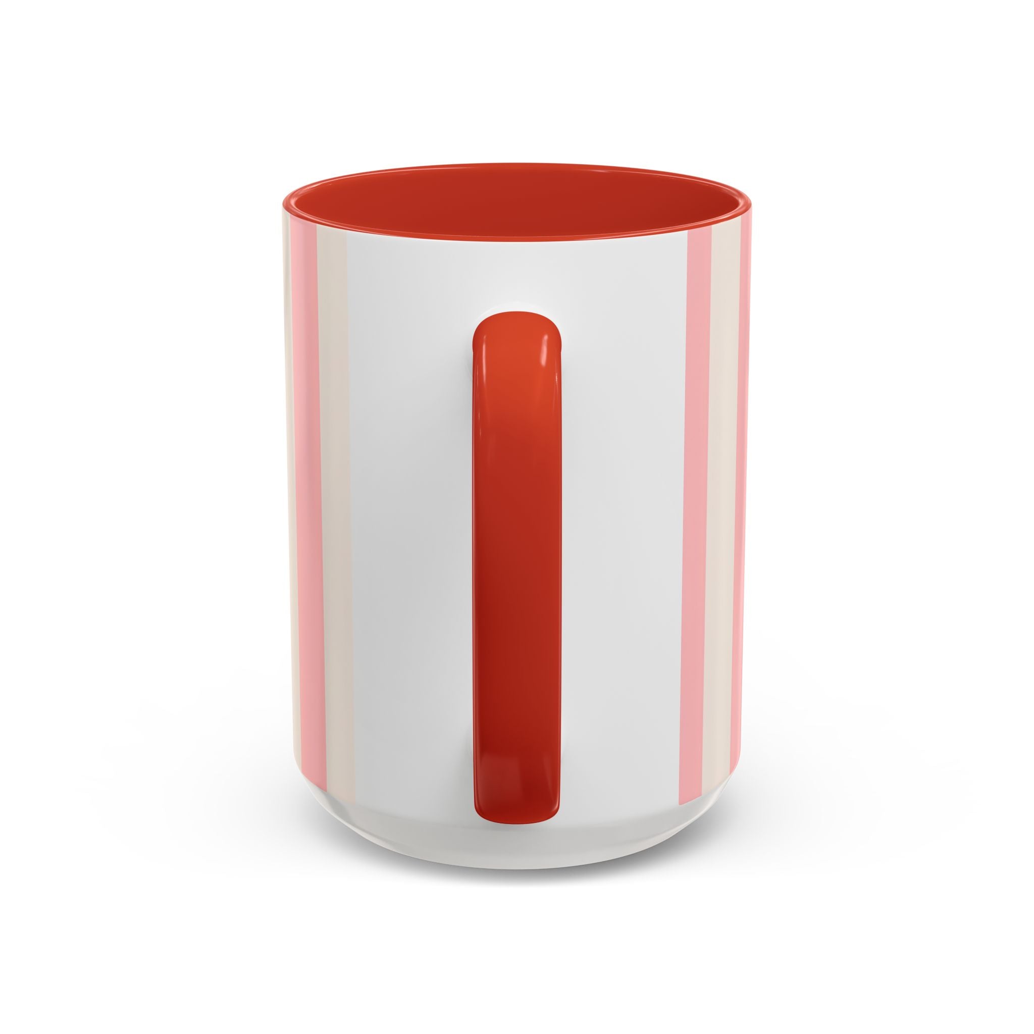 El Chisme Es Mi Terapia Accent Coffee Mug 15 oz — Spanish Gossip Quote, Pink Stripe