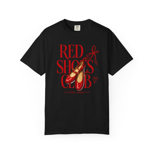 Red Shoes Club T-Shirt — Vintage-Inspired Graphic Tee (Est. 2026)